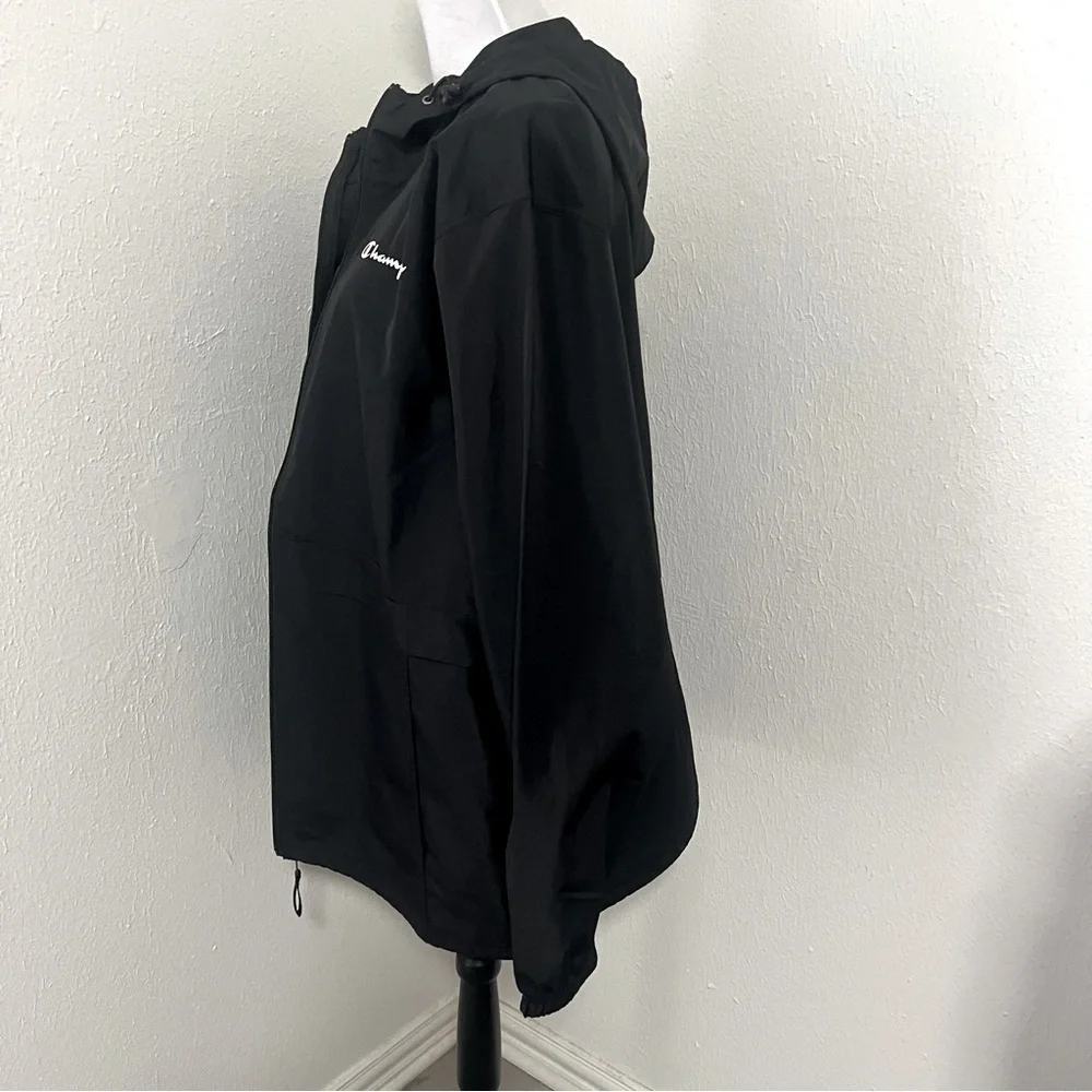 CHAMPION Large Stadium Full-Zip Jacket, Script Logo Water Resistant NWOT Outdoor